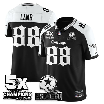 DAL 'Gothic 5-Time Champions Edition' Vapor Limited Jersey - All Stitched