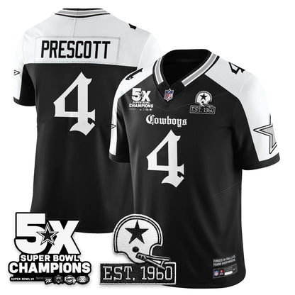 DAL 'Gothic 5-Time Champions Edition' Vapor Limited Jersey - All Stitched