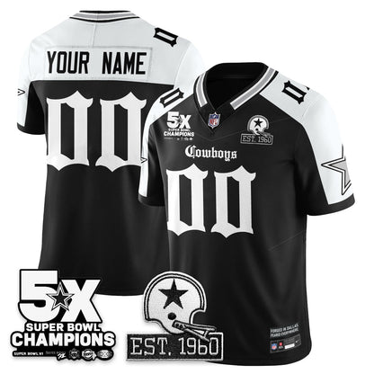 DAL 'Gothic 5-Time Champions Edition' Vapor Limited Jersey - All Stitched