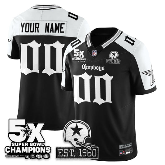 DAL 'Gothic 5-Time Champions Edition' Vapor Limited Custom Jersey - All Stitched