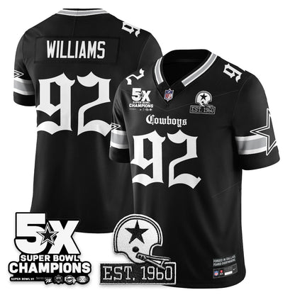 DAL 'Gothic 5-Time Champions Edition' Vapor Limited Jersey - All Stitched
