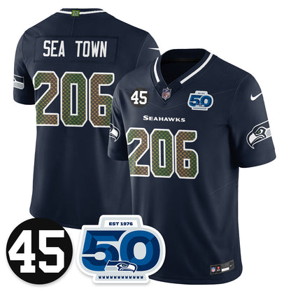SEA Vapor Limited Jersey - Honor Kenny Easley - All Stitched