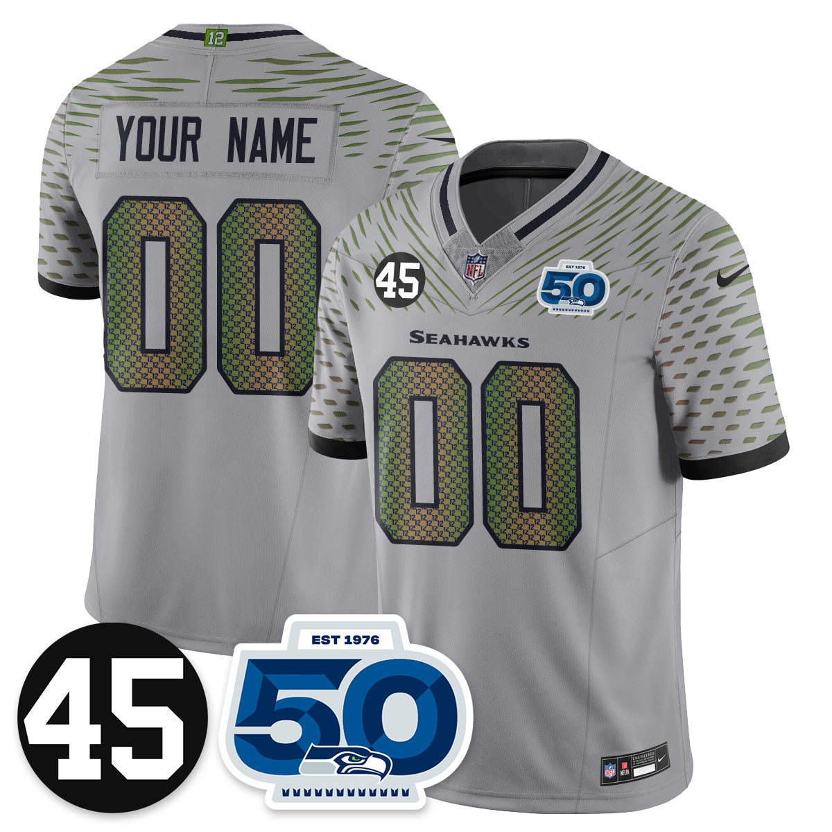 SEA Vapor Limited Jersey - Honor Kenny Easley - All Stitched