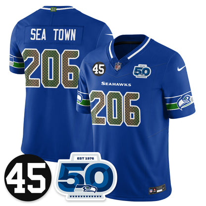 SEA Vapor Limited Jersey - Honor Kenny Easley - All Stitched