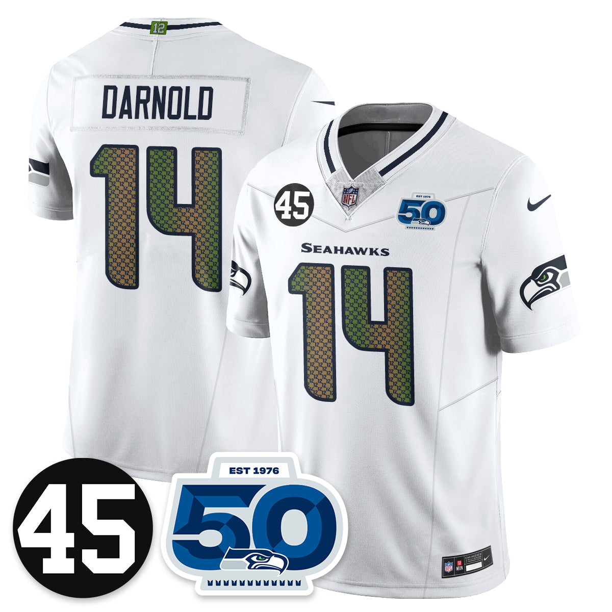 SEA Vapor Limited Jersey - Honor Kenny Easley - All Stitched