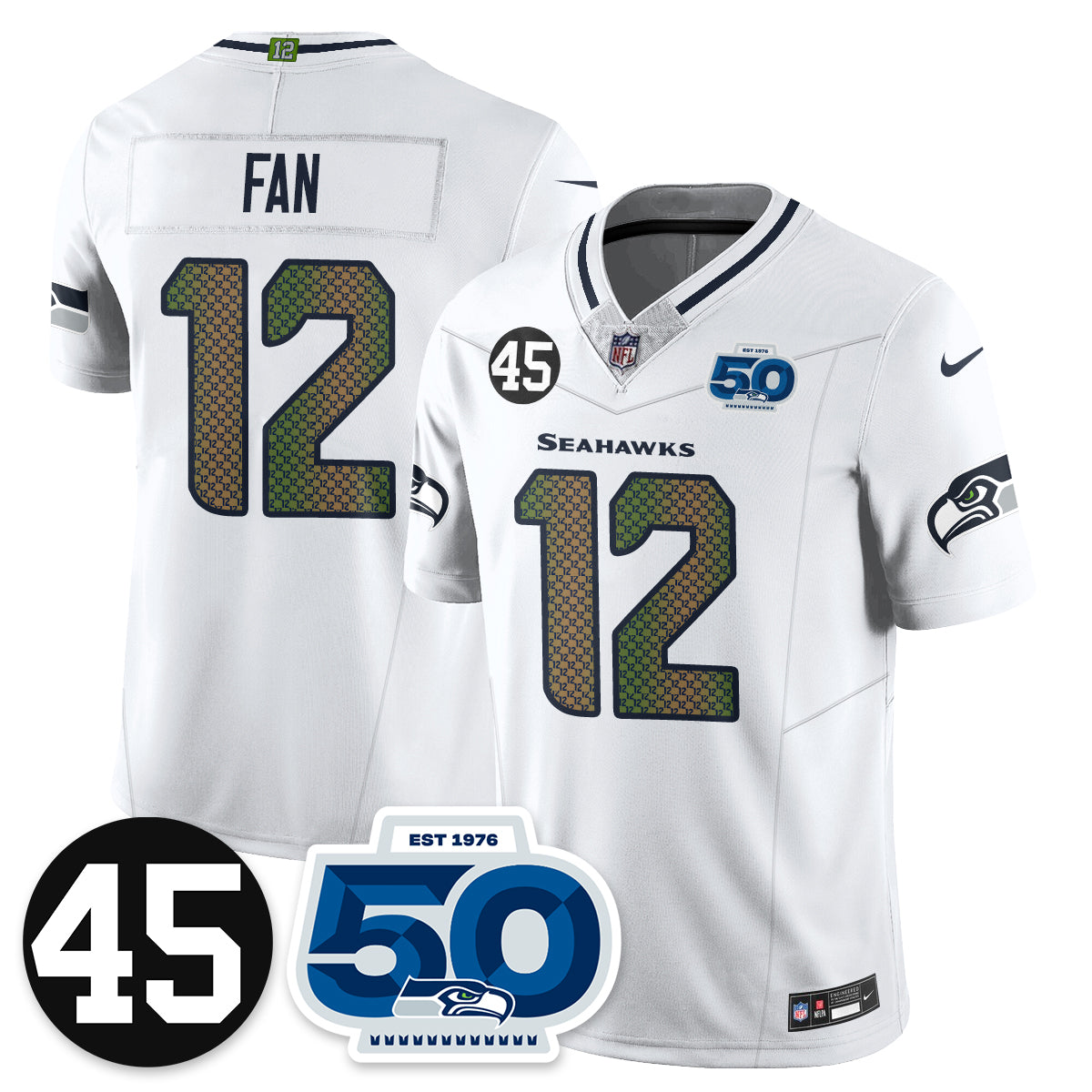 SEA Vapor Limited Jersey - Honor Kenny Easley - All Stitched