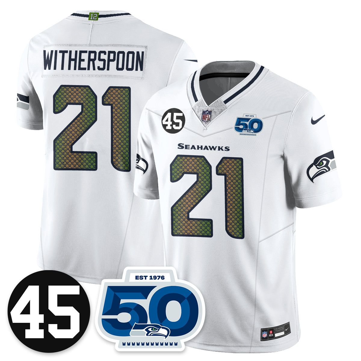 SEA Vapor Limited Jersey - Honor Kenny Easley - All Stitched