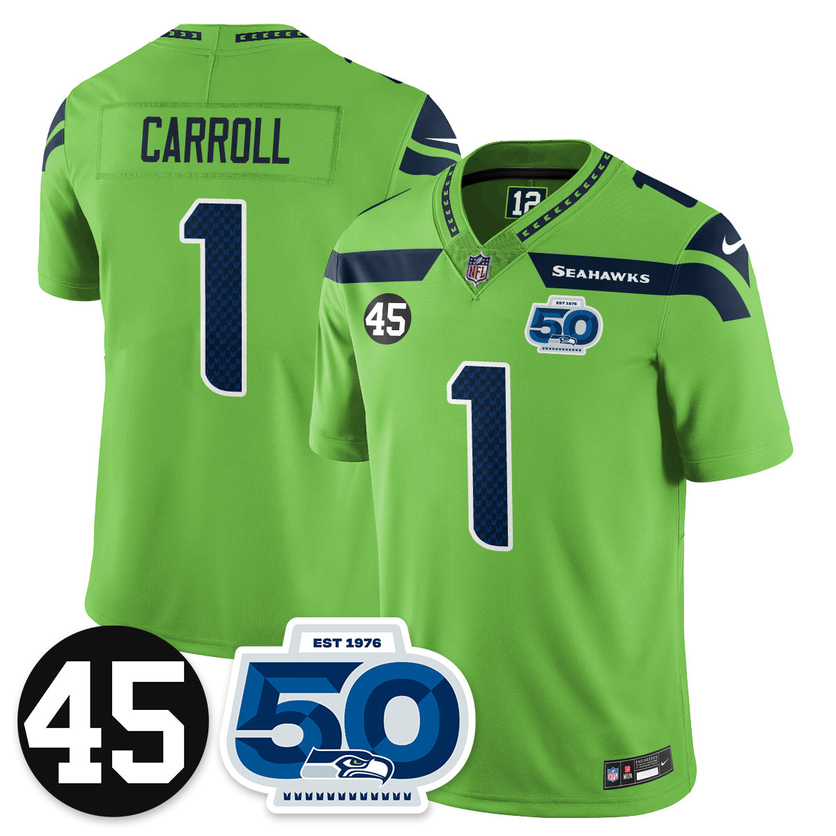 SEA Vapor Limited Jersey - Honor Kenny Easley - All Stitched