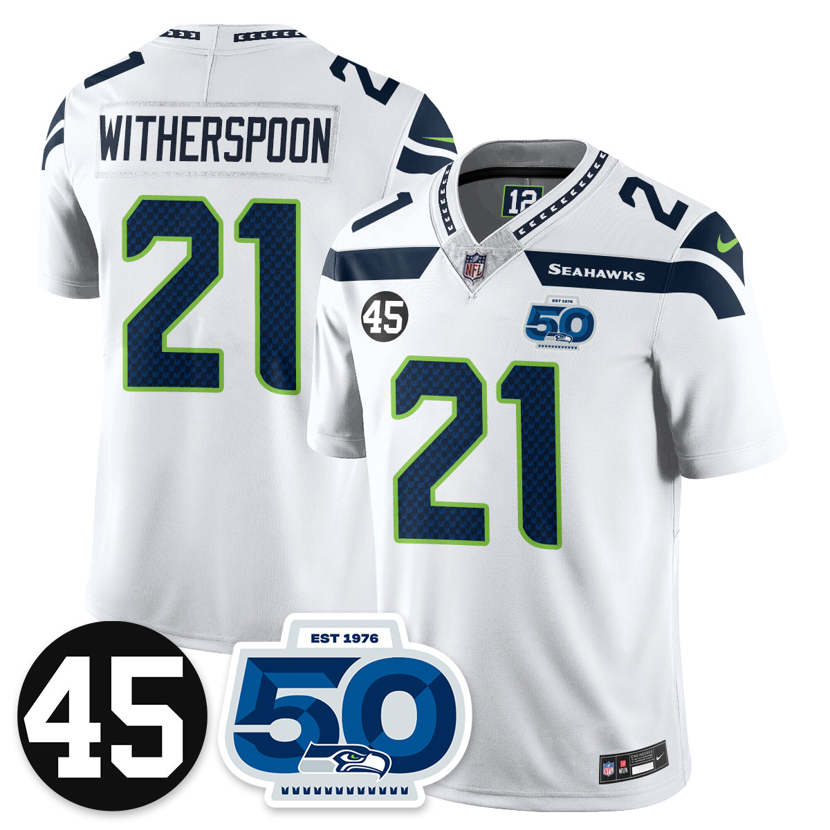 SEA Vapor Limited Jersey - Honor Kenny Easley - All Stitched