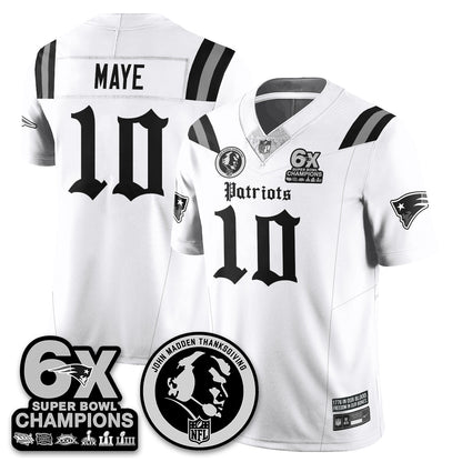 NE Gothic 6x Champions Patch Vapor Limited Jersey - John Madden Patch - All Stitched