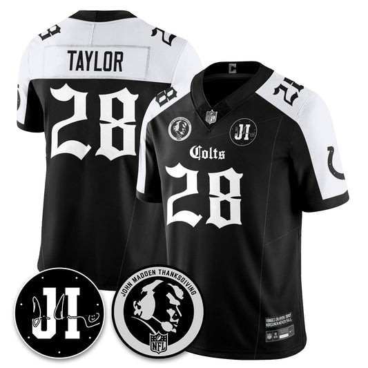 IND Gothic Vapor Limited Jersey - John Madden, Jim Irsay Patch - All Stitched