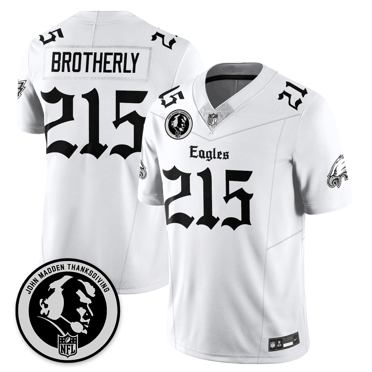 PHI Gothic Vapor Limited Jersey - John Madden Patch - All Stitched