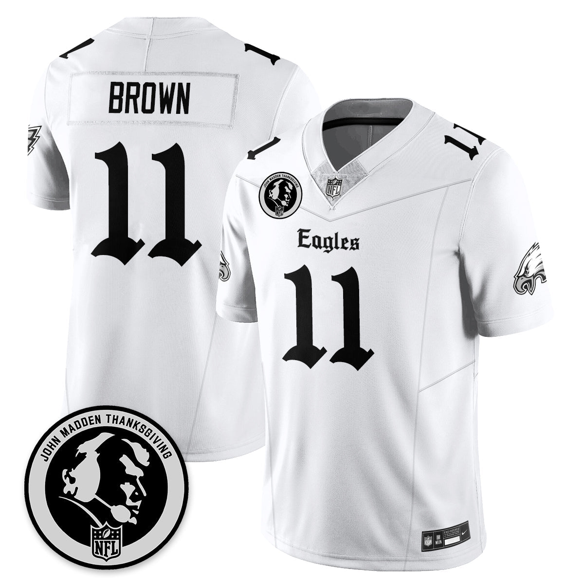 PHI Gothic Vapor Limited Jersey - John Madden Patch - All Stitched