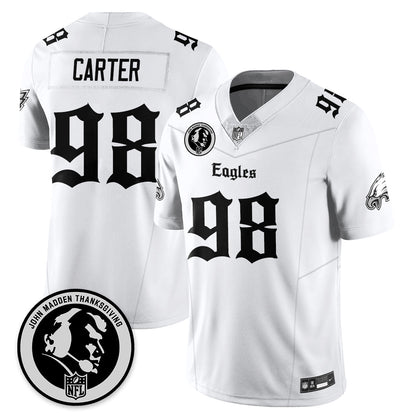 PHI Gothic Vapor Limited Jersey - John Madden Patch - All Stitched