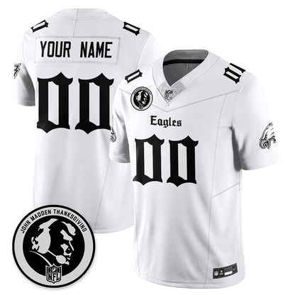 Custom PHI Gothic Vapor Limited Jersey - John Madden Patch - All Stitched