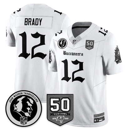 TB Gothic Vapor Limited Jersey - John Madden Patch - All Stitched