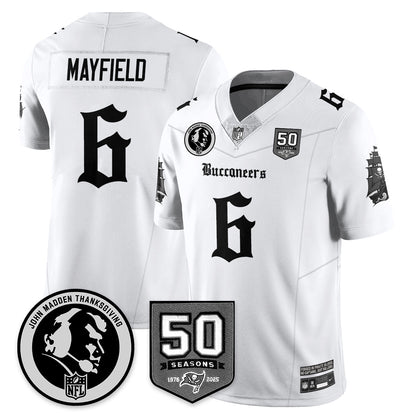 TB Gothic Vapor Limited Jersey - John Madden Patch - All Stitched