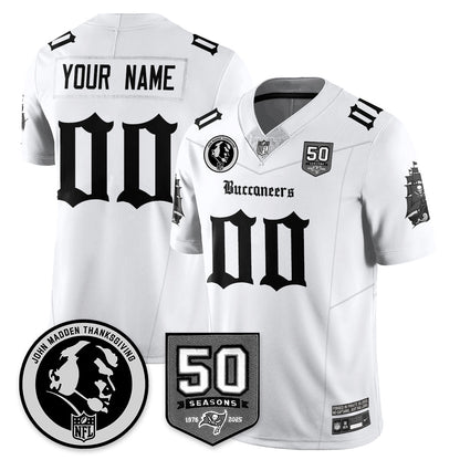 TB Gothic Vapor Limited Jersey - John Madden Patch - All Stitched