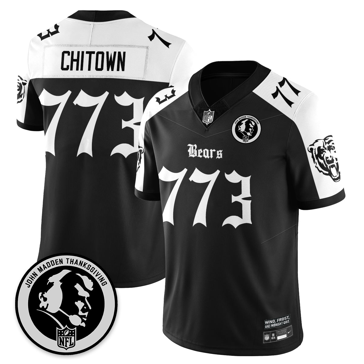 CHI Gothic Vapor Limited Jersey - John Madden Patch - All Stitched