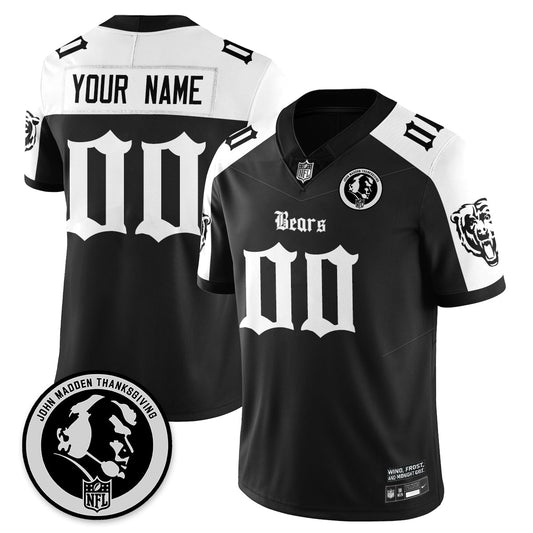Custom CHI Gothic Vapor Limited Jersey - John Madden Patch - All Stitched