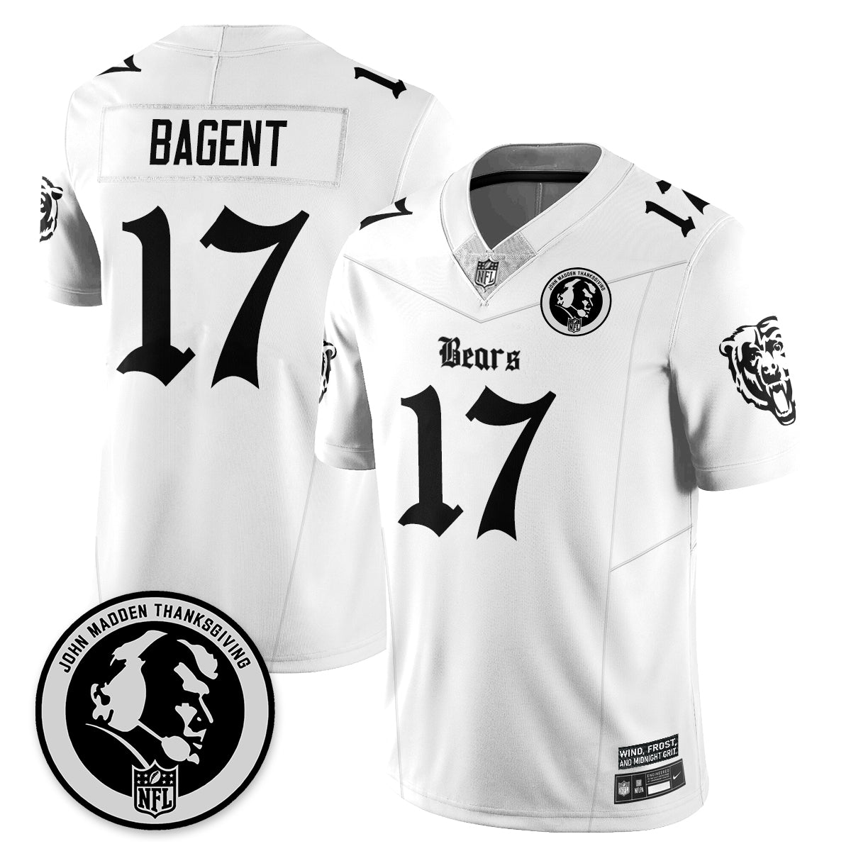 CHI Gothic Vapor Limited Jersey - John Madden Patch - All Stitched