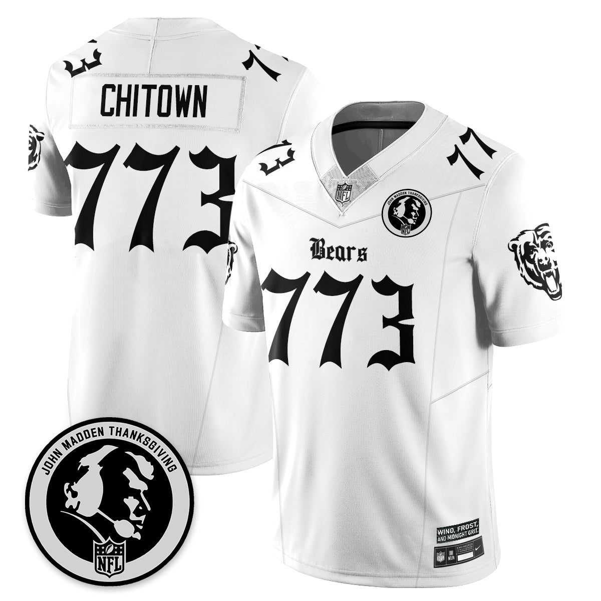 CHI Gothic Vapor Limited Jersey - John Madden Patch - All Stitched