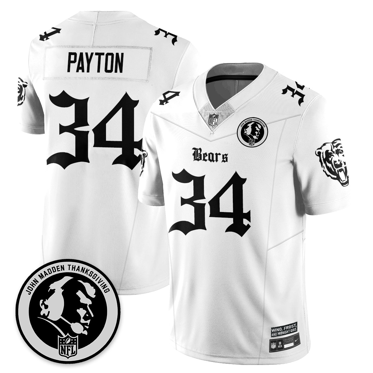 CHI Gothic Vapor Limited Jersey - John Madden Patch - All Stitched