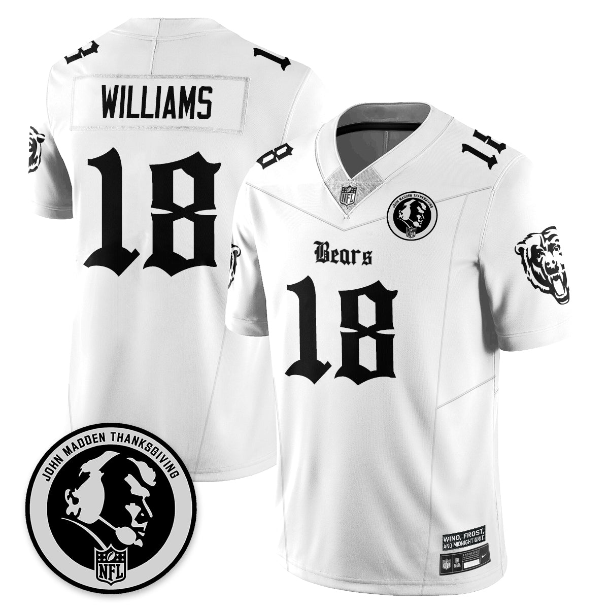 CHI Gothic Vapor Limited Jersey - John Madden Patch - All Stitched