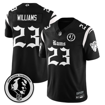 LAR Gothic Vapor Limited Jersey - John Madden Patch - All Stitched