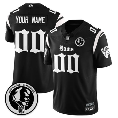 LAR Gothic Vapor Limited Jersey - John Madden Patch - All Stitched