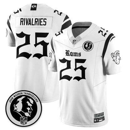 LAR Gothic Vapor Limited Jersey - John Madden Patch - All Stitched