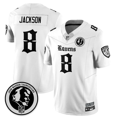 BAL Gothic Vapor Limited Jersey - John Madden Patch - All Stitched