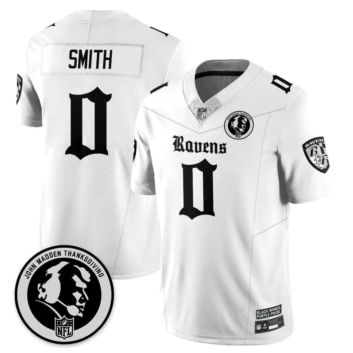 BAL Gothic Vapor Limited Jersey - John Madden Patch - All Stitched