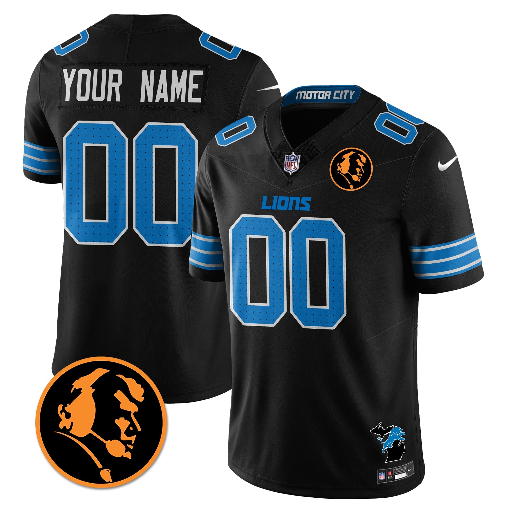 DET Vapor Limited Jersey - John Madden Patch - All Stitched