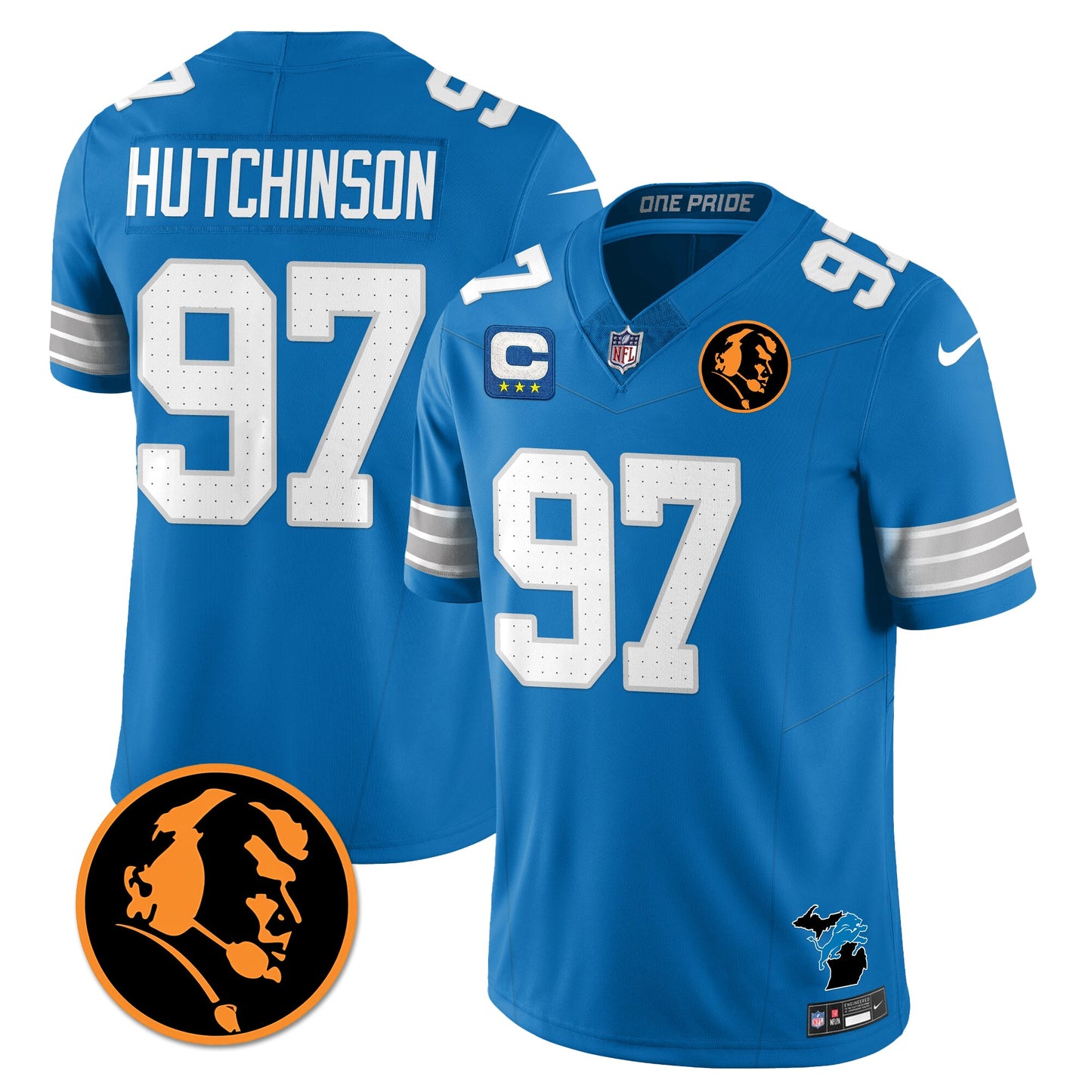 DET Vapor Limited Jersey - John Madden Patch - All Stitched