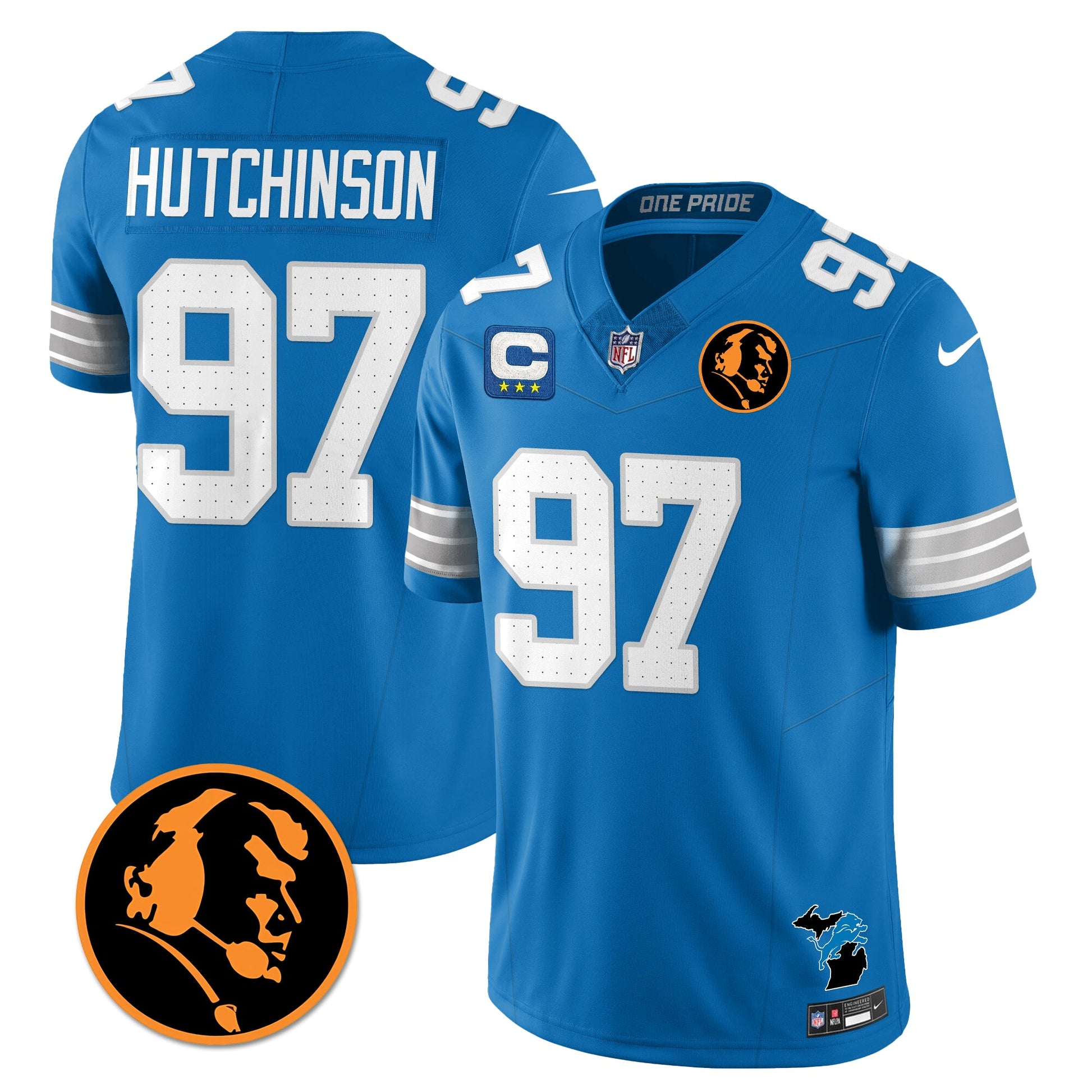 DET Vapor Limited Jersey - John Madden Patch - All Stitched