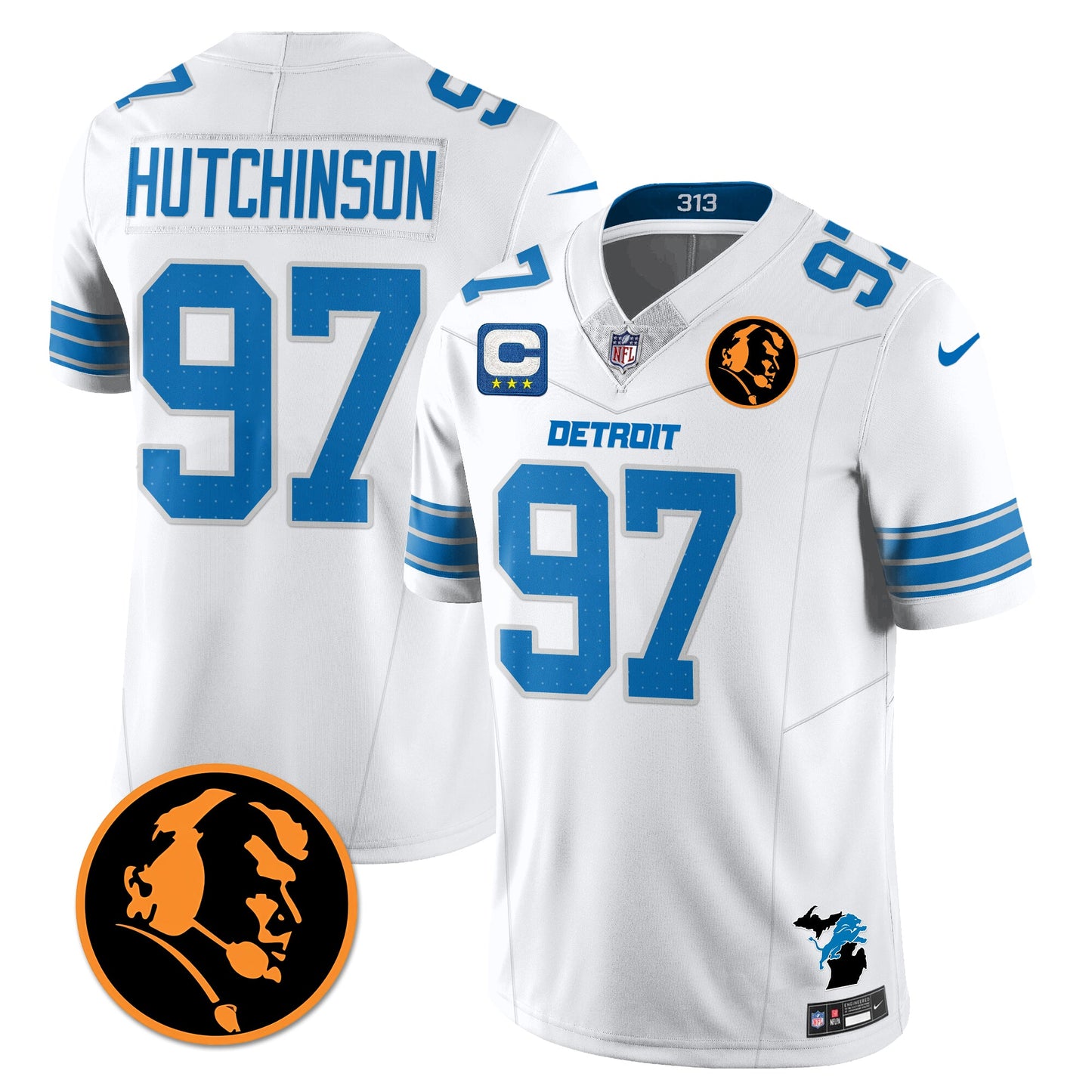 DET Vapor Limited Jersey - John Madden Patch - All Stitched