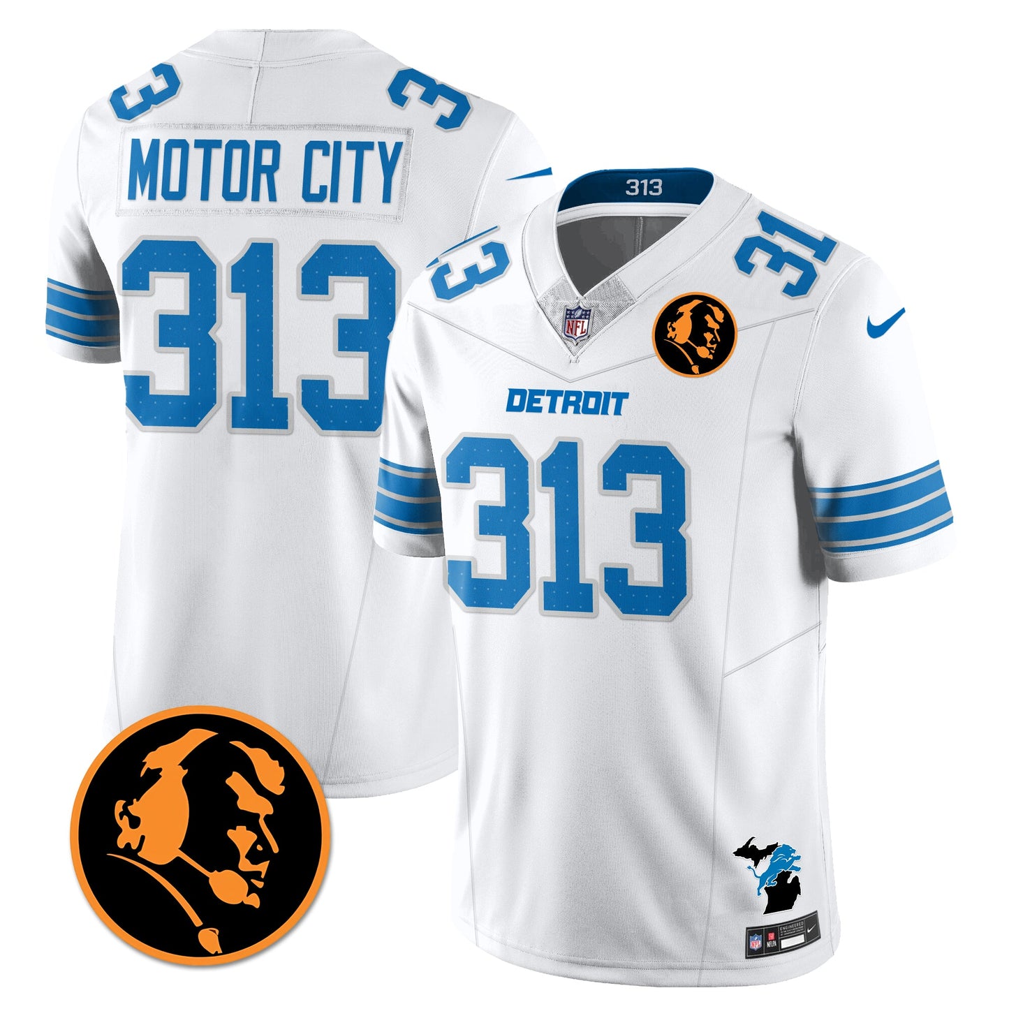DET Vapor Limited Jersey - John Madden Patch - All Stitched