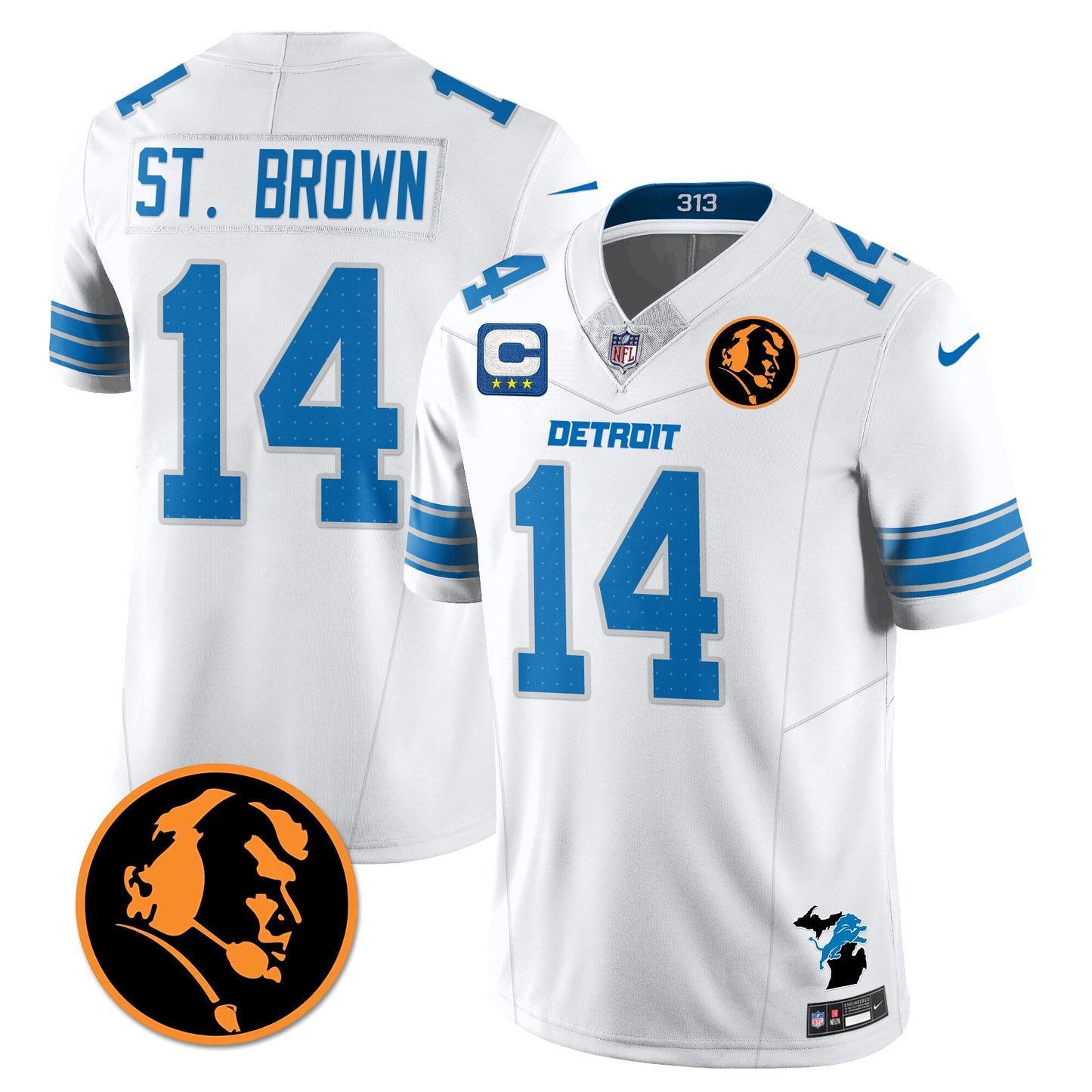 DET Vapor Limited Jersey - John Madden Patch - All Stitched