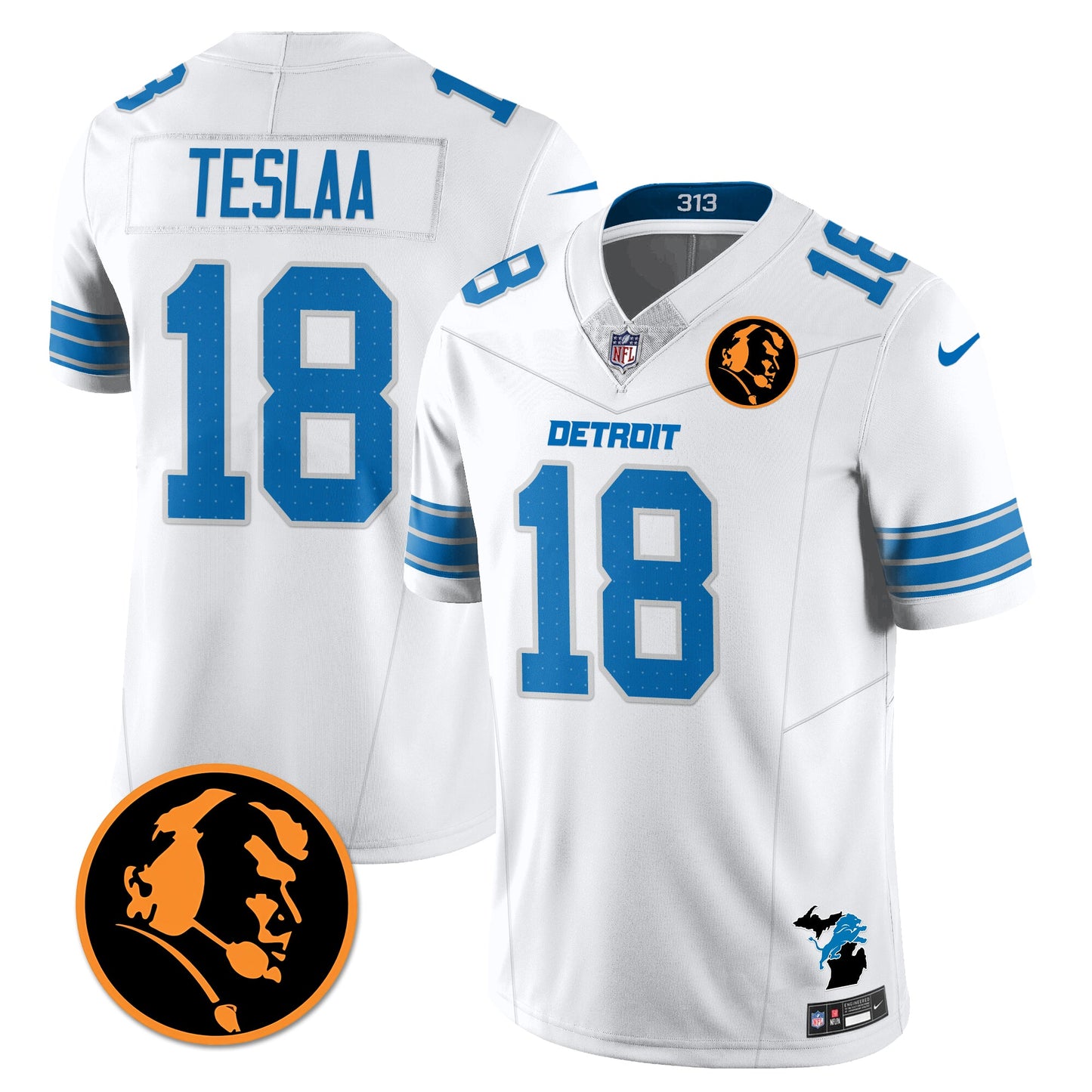 DET Vapor Limited Jersey - John Madden Patch - All Stitched