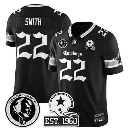 DAL Gothic Vapor Limited Jersey - John Madden Patch - All Stitched