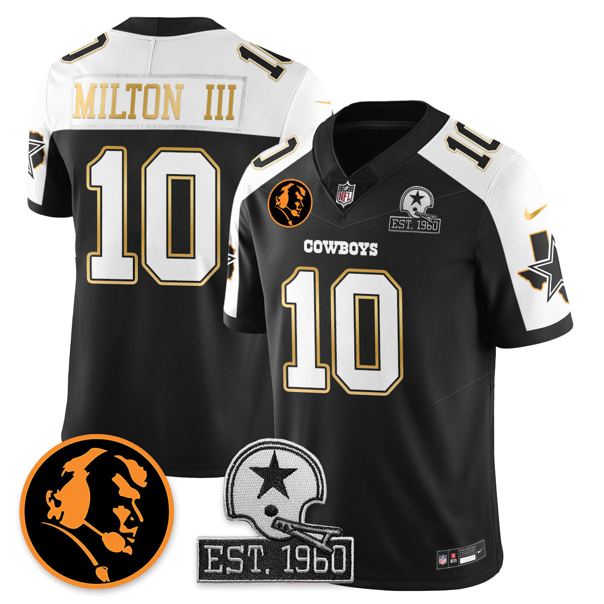 DAL Vapor Limited Gold Jersey - John Madden Patch - All Stitched
