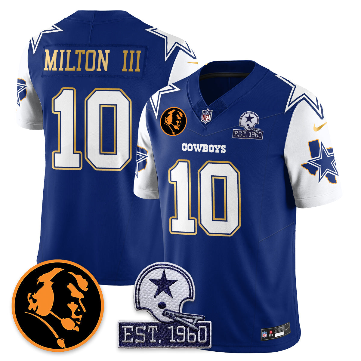 DAL Vapor Limited Gold Jersey - John Madden Patch - All Stitched