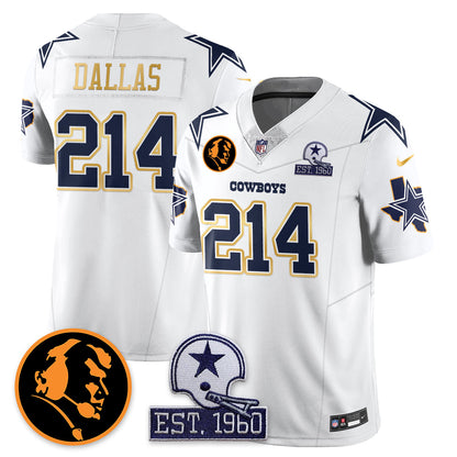 DAL Vapor Limited Gold Jersey - John Madden Patch - All Stitched