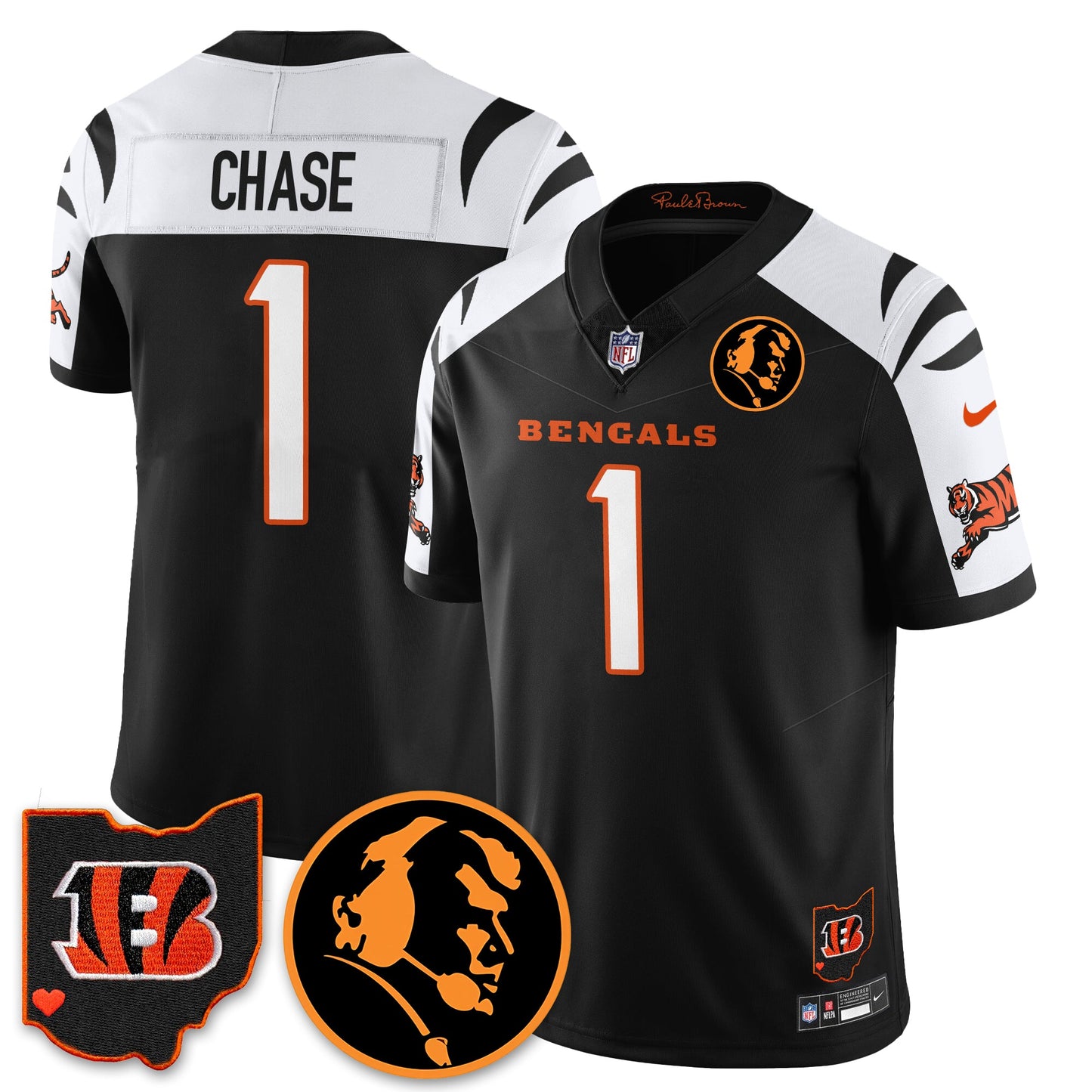 CIN Vapor Limited Jersey - John Madđen Patch - All Stitched