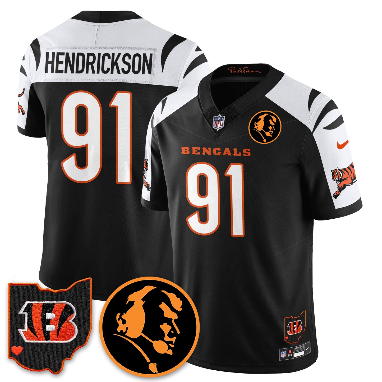 CIN Vapor Limited Jersey - John Madđen Patch - All Stitched