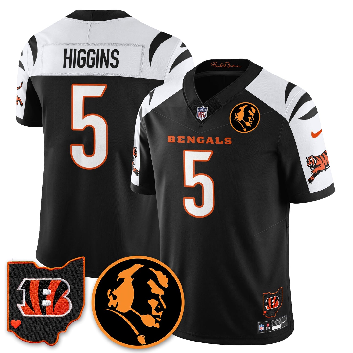 CIN Vapor Limited Jersey - John Madđen Patch - All Stitched