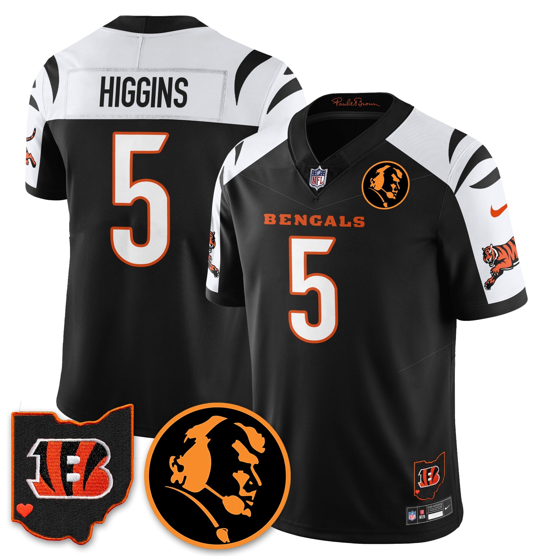 CIN Vapor Limited Jersey - John Madđen Patch - All Stitched