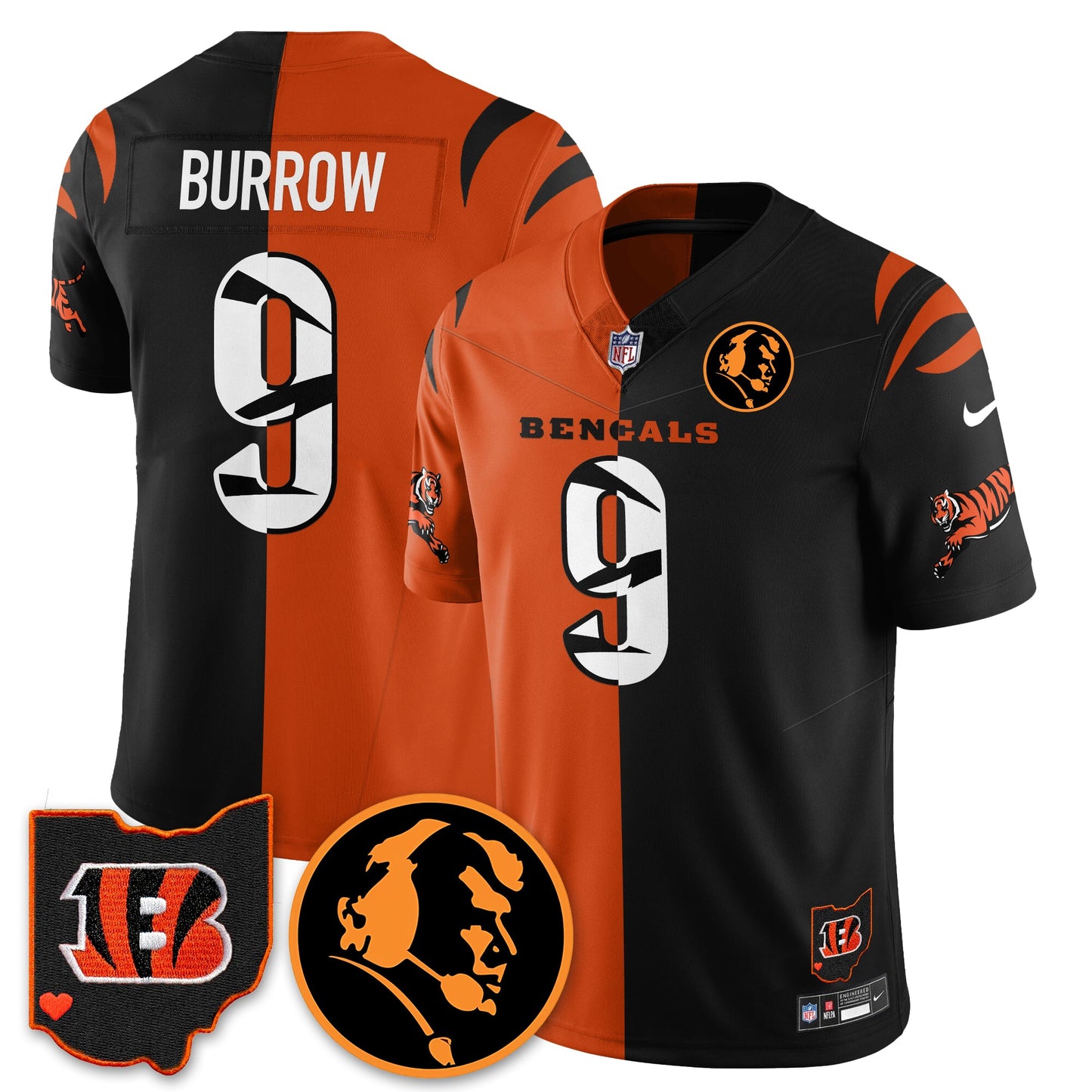 CIN Vapor Limited Jersey - John Madđen Patch - All Stitched