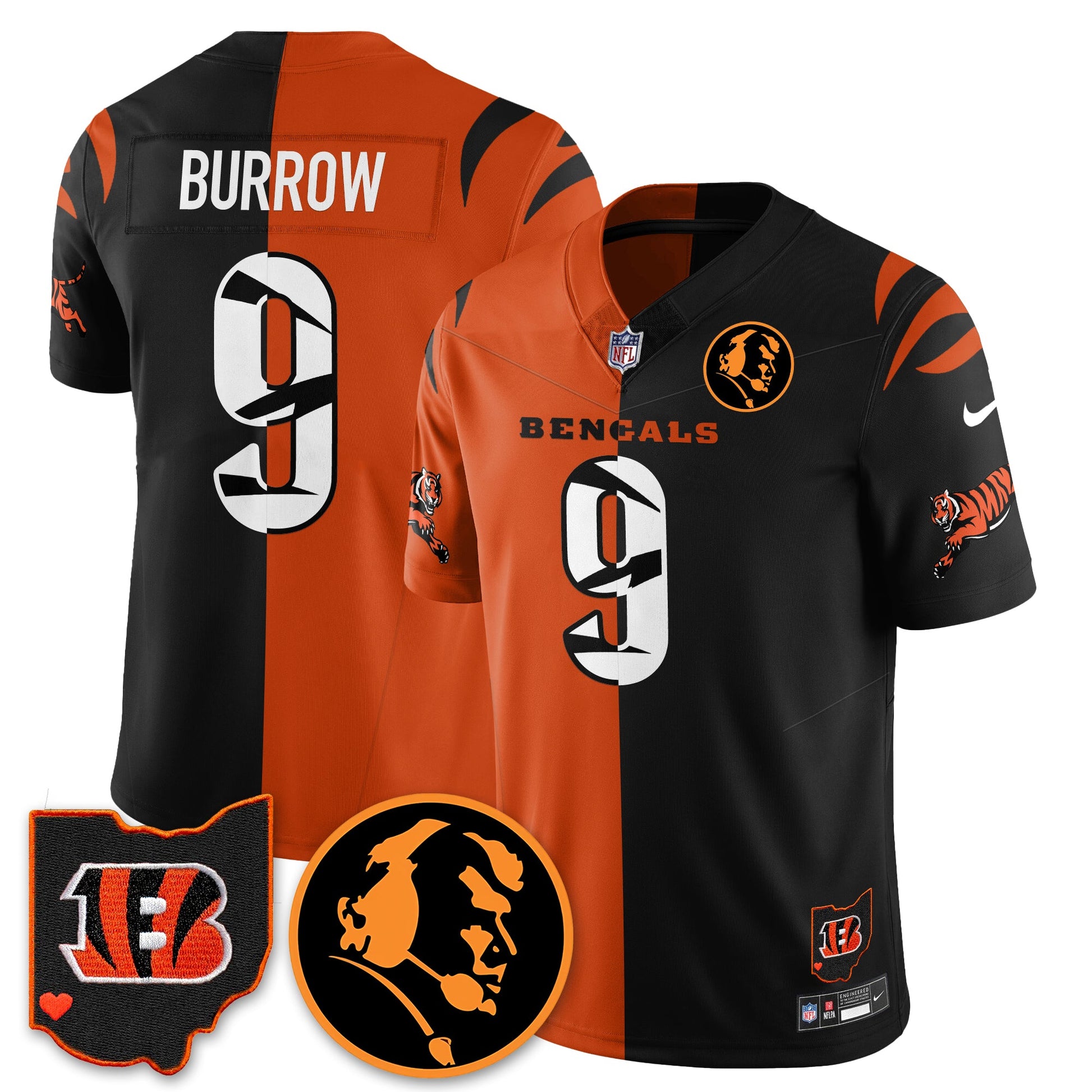 CIN Vapor Limited Jersey - John Madđen Patch - All Stitched